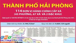 Danh sách 114 xã, phường, đặc khu của thành phố Hải Phòng